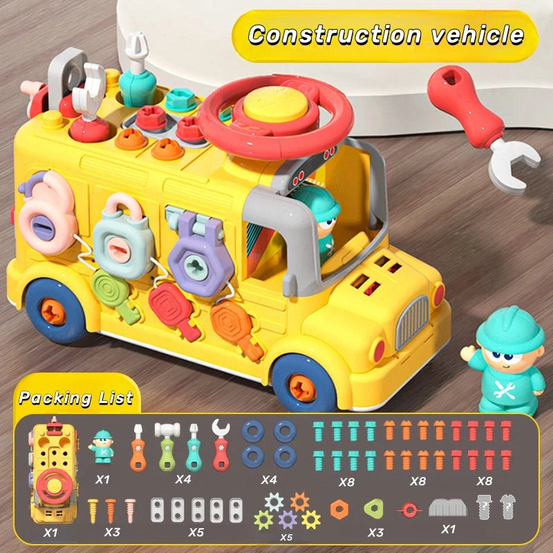 Toddler Busy Cube – Montessori Fine Motor Skills Activity Toy for Travel, Home & Nursery