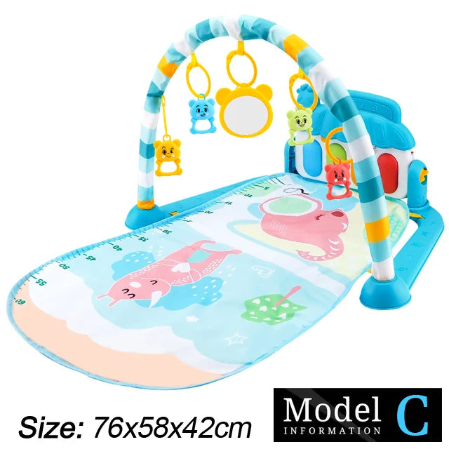 Baby Music Play Gym – 3-in-1 Activity Toy with Piano, Crawling Blanket & Pedal Pad (0-36 Months)