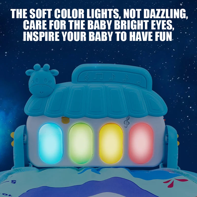 Baby Music Play Gym – 3-in-1 Activity Toy with Piano, Crawling Blanket & Pedal Pad (0-36 Months)