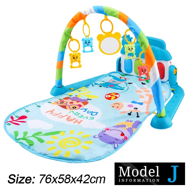 Baby Music Play Gym – 3-in-1 Activity Toy with Piano, Crawling Blanket & Pedal Pad (0-36 Months)