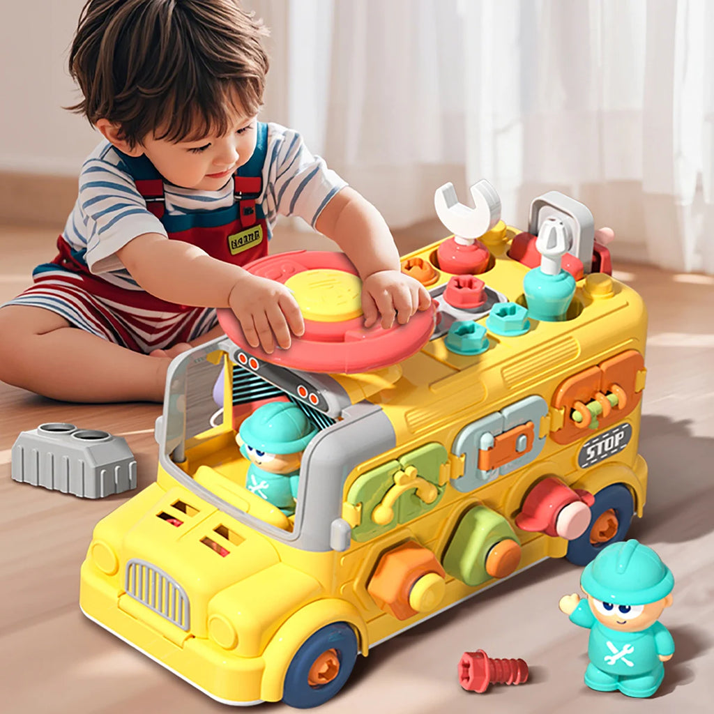 Toddler Busy Cube – Montessori Fine Motor Skills Activity Toy for Travel, Home & Nursery