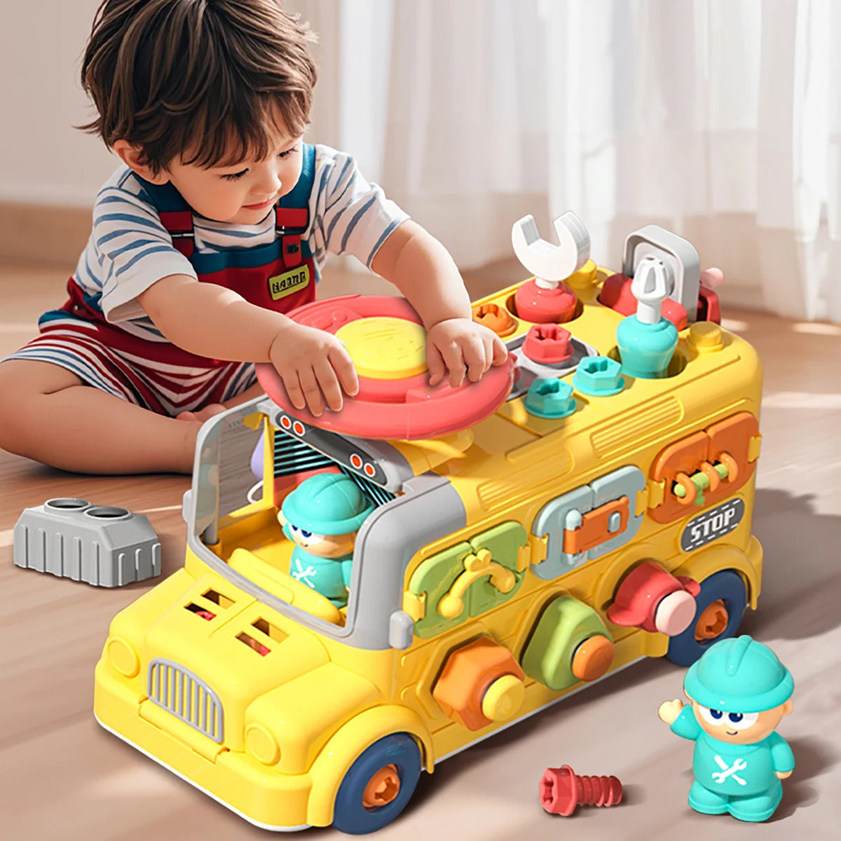 Toddler Busy Cube – Montessori Fine Motor Skills Activity Toy for Travel, Home & Nursery