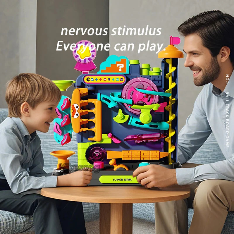 Montessori Rolling Ball Track Toy – Educational Activity Game for Kids