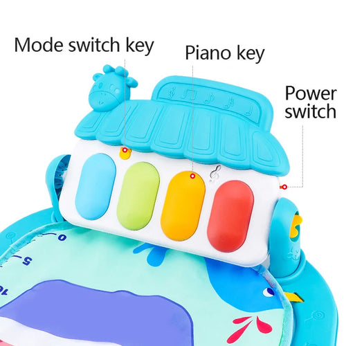 Baby Music Play Gym – 3-in-1 Activity Toy with Piano, Crawling Blanket & Pedal Pad (0-36 Months)