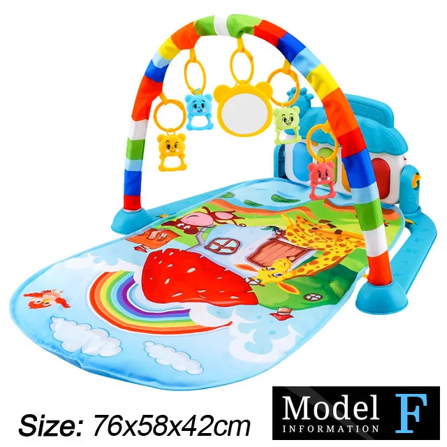 Baby Music Play Gym – 3-in-1 Activity Toy with Piano, Crawling Blanket & Pedal Pad (0-36 Months)