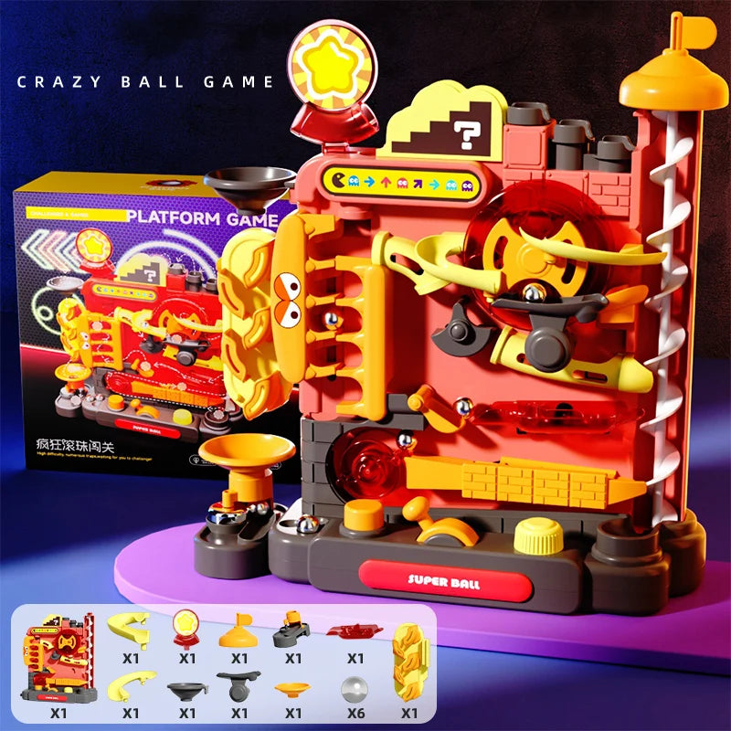 Montessori Rolling Ball Track Toy – Educational Activity Game for Kids