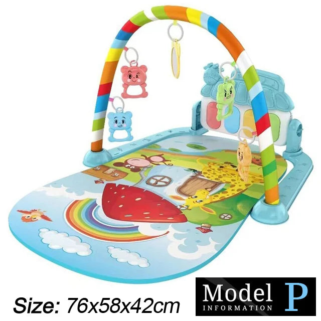 Baby Music Play Gym – 3-in-1 Activity Toy with Piano, Crawling Blanket & Pedal Pad (0-36 Months)