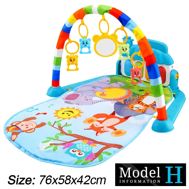 Baby Music Play Gym – 3-in-1 Activity Toy with Piano, Crawling Blanket & Pedal Pad (0-36 Months)